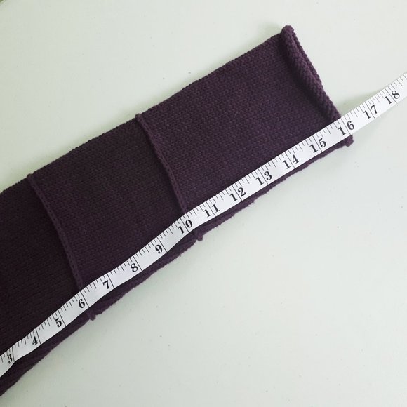 PURE Handknit Purple Open Front Knit Cardigan - Picture 7 of 12